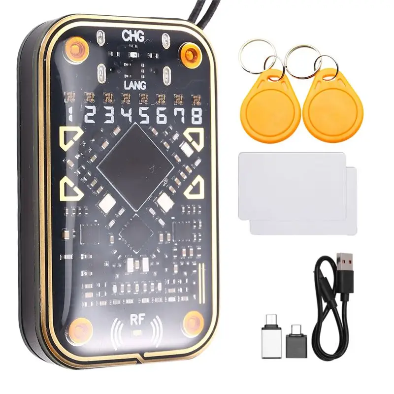 Chameleon Ultra V2.0 RFID Smart Chip Reader Emulator +2XUID Keychain/Card 125Khz 13.56Mhz Card Decode Duplicator-Y41A