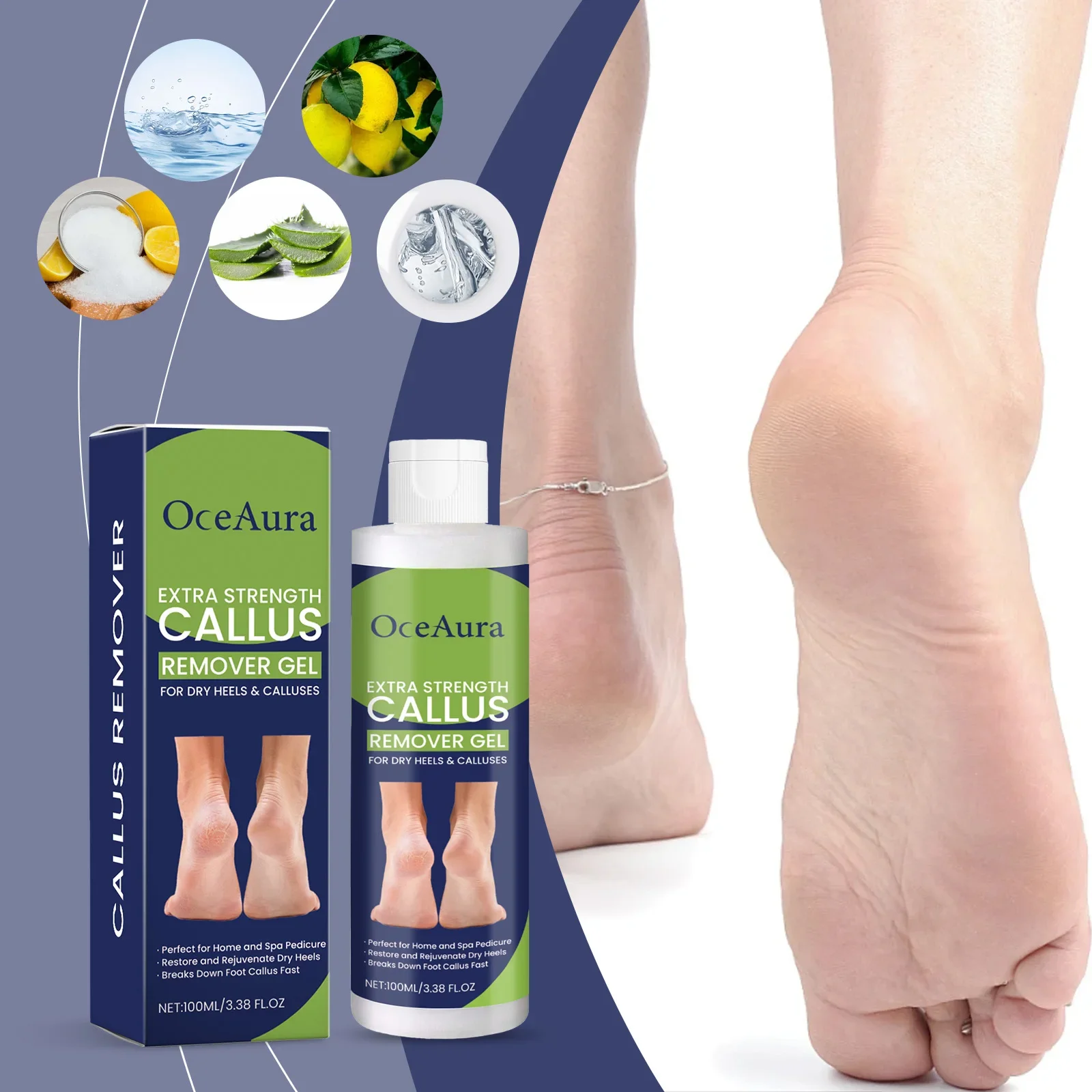 

Anti Cracked Foot Cream Softening Feet Skin Remove Dead Skin Moisturizing Gentle Exfoliation Improve Rough Callus Removal Gel