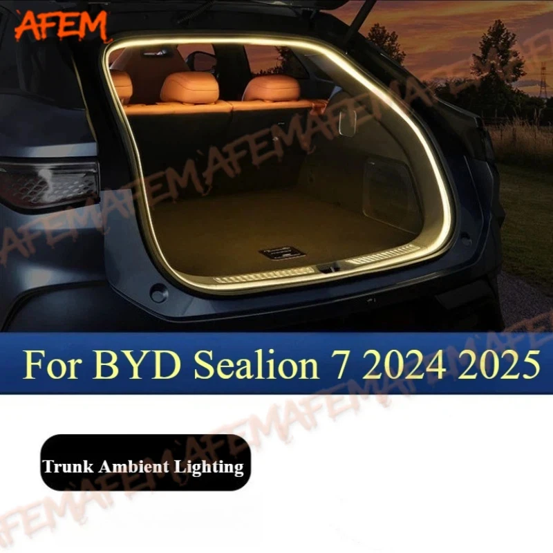 Image of Für BYD Sealion 7 Sealion 07 EV 2024 2025 Auto-Heckklappen-Beleuchtungsstreifen Wasserdichte Flexible LED-Zubehörleuchten