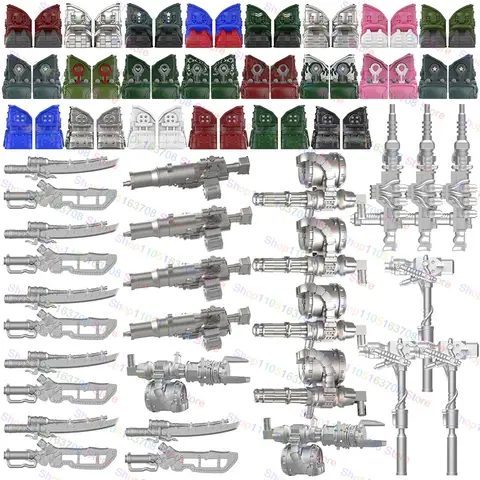 W1314 W1359 Anime Games Military Armor Soldiers Mech Knights Warriors Bricks Toys Building Blocks Collect Toy Birthday Gifts