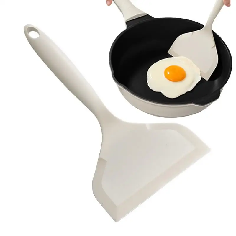 Pá de silicone espátula utensílios de cozinha carne ovo raspador de cozinha ampla pá de pizza fritar espátula antiaderente ferramentas para casa