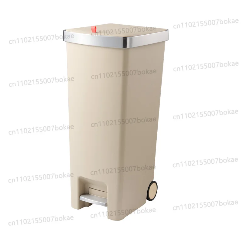 Großer Mülleimer - Premium-Modell für Bad, Küche und Toilette - Trittverschluss-Deckel, hygienischer Abfalleimer