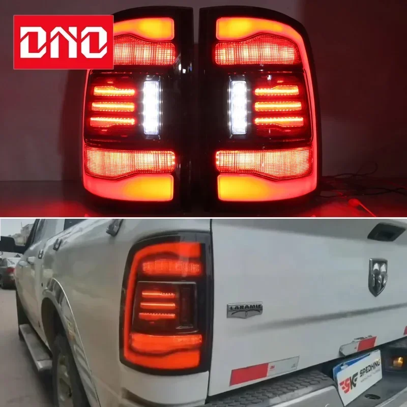 Car LED Taillights For Dodge RAM 1500 2500 2009 - 2018 Rear Running Lamp Brake Reverse Turn Signal Waterproof Car Accessories