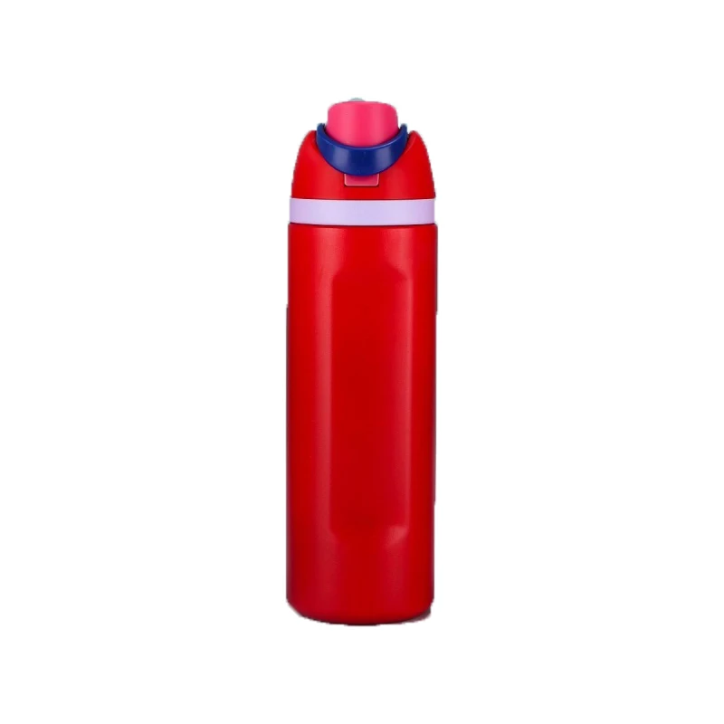 JUSTINLAU Draagbare 19/24/32oz Thermosbeker Vacuümfles Fruitmok Riemfles RVS Reistuit Warm & Koud Houdende Waterfles
