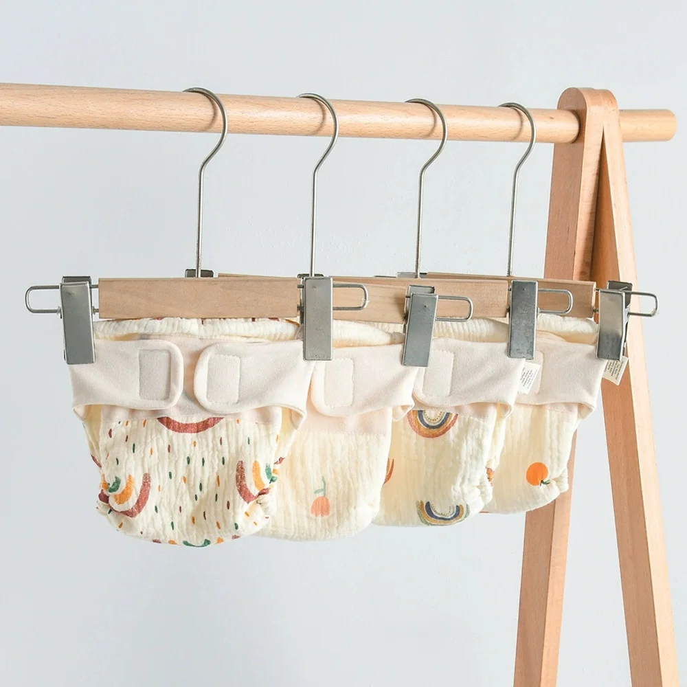 

Подгузники-трусики 2026 Wings Cartoon Cotton Diapers Class A Bear, водонепроницаемые, с карманами, для приучения к горшку, марлевые, обучающие