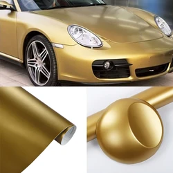 150cm Gold matt matt flach golden Wrap Vinyl Abdeckung Film Aufkleber Aufkleber Roll Sheet mit Luftblasen frei 60in 5ft