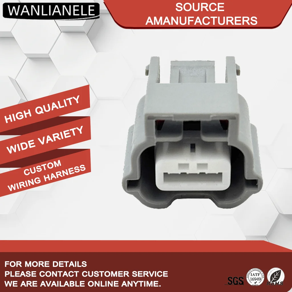 50 Sets 3 Pin Sealed Waterproof Female Automotive Electrical Plug Auto Connector Car Connector 7287-0178-40