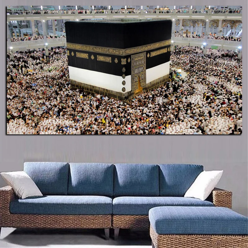 5D DIY 다이아몬드 페인팅 풀 모자이크 다이아몬드 자수, 메카에서 큰 하람 이슬람 성전 이슬람 모스크 카바