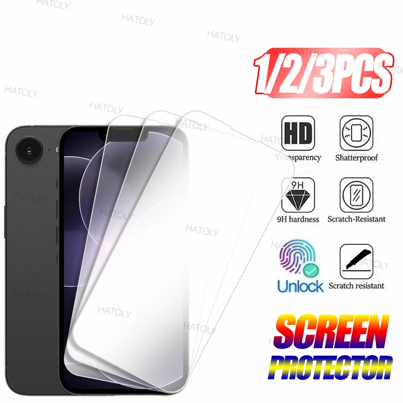 

1/2/3PCS Screen Protector For iPhone 17e iPhone 16e Tempered Glass For apple iPhone 17e Anti-Scratch Full Glue Cover Phone Glass