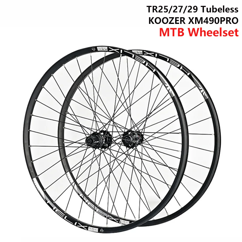 KOOZER Mountain wheelset RAINBOW QR TA boost custom made MTB wheel 27.5 29 inch Sunringle tr25 tr27 TR29 Tubeless rim XM490pro