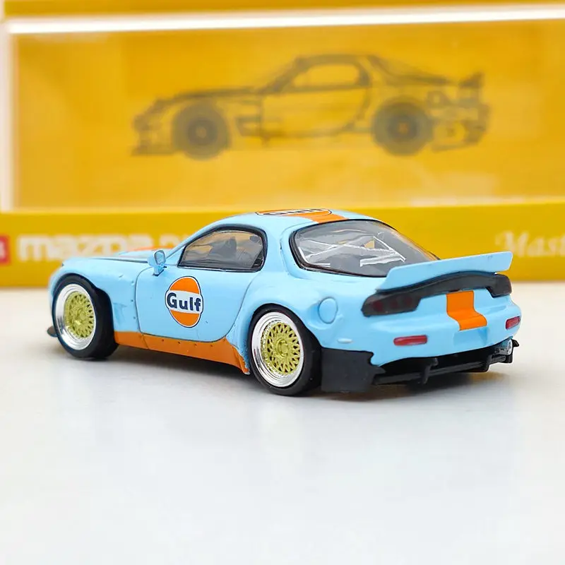 Master 1:64 for Mazda RX7 Amemiya RE Diecast Car Models Toys Collection Gifts