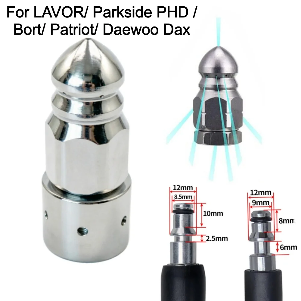 For LAVOR Parkside PHD Bort Daewoo Dax High Pressure Washer Hose Drain Cleaning Nozzle Directly Connect To Hose