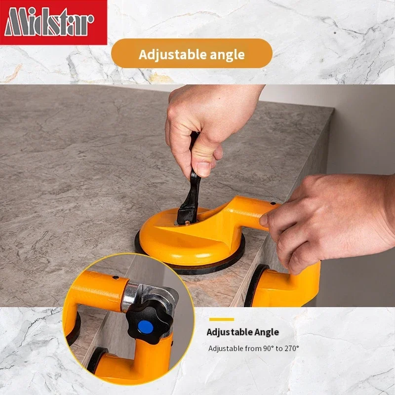 Adjustable Suction Cup Clamp 90-270 Degree Aluminum Alloy Fixing Tool for Glass Tile Stone