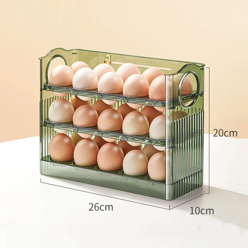 Egg Storage Box Refrigerator Organizer Food Containers Egg Fresh-keeping Case Holder Tray Dispenser Kitchen Storage Boxes image 3