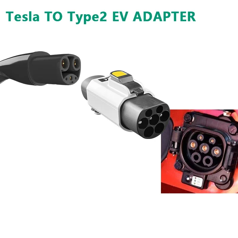 

EV Adapter 32A for Tesla To GBT EVSE Adapter 250V Charging Connector Fit with all GBT Standard Cars