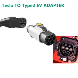 EV Adapter 32A for Tesla To GBT EVSE Adapter 250V Charging Connector Fit with all GBT Standard Cars