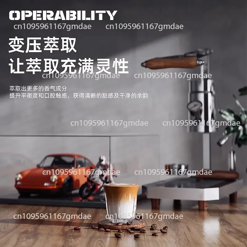 1/2 hand-pressed coffee machine, small household semi-automatic espresso tie rod  manual extraction