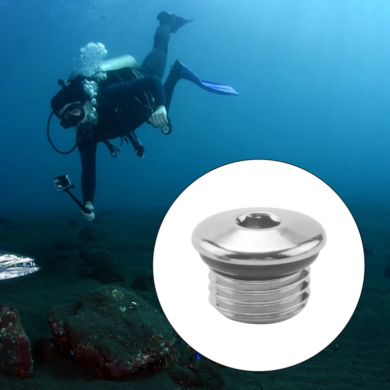 N15R-First Stage 7/16 Inch Scuba Diving Regulator High Pressure Port Plug And 3/8 Inch Low Pressure Port Plug