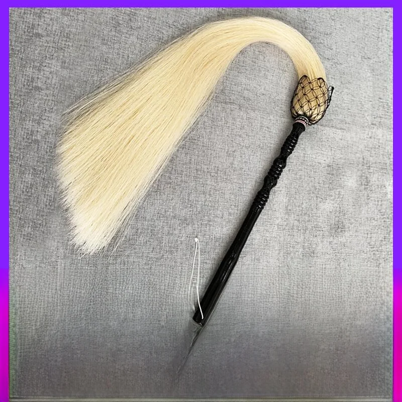 

True Tail Tai Chi Dust Whisk Fly Swatter Monastic Supplies Buddhist Dust Sweeper Tai Chi Fitn Yoga Equipment