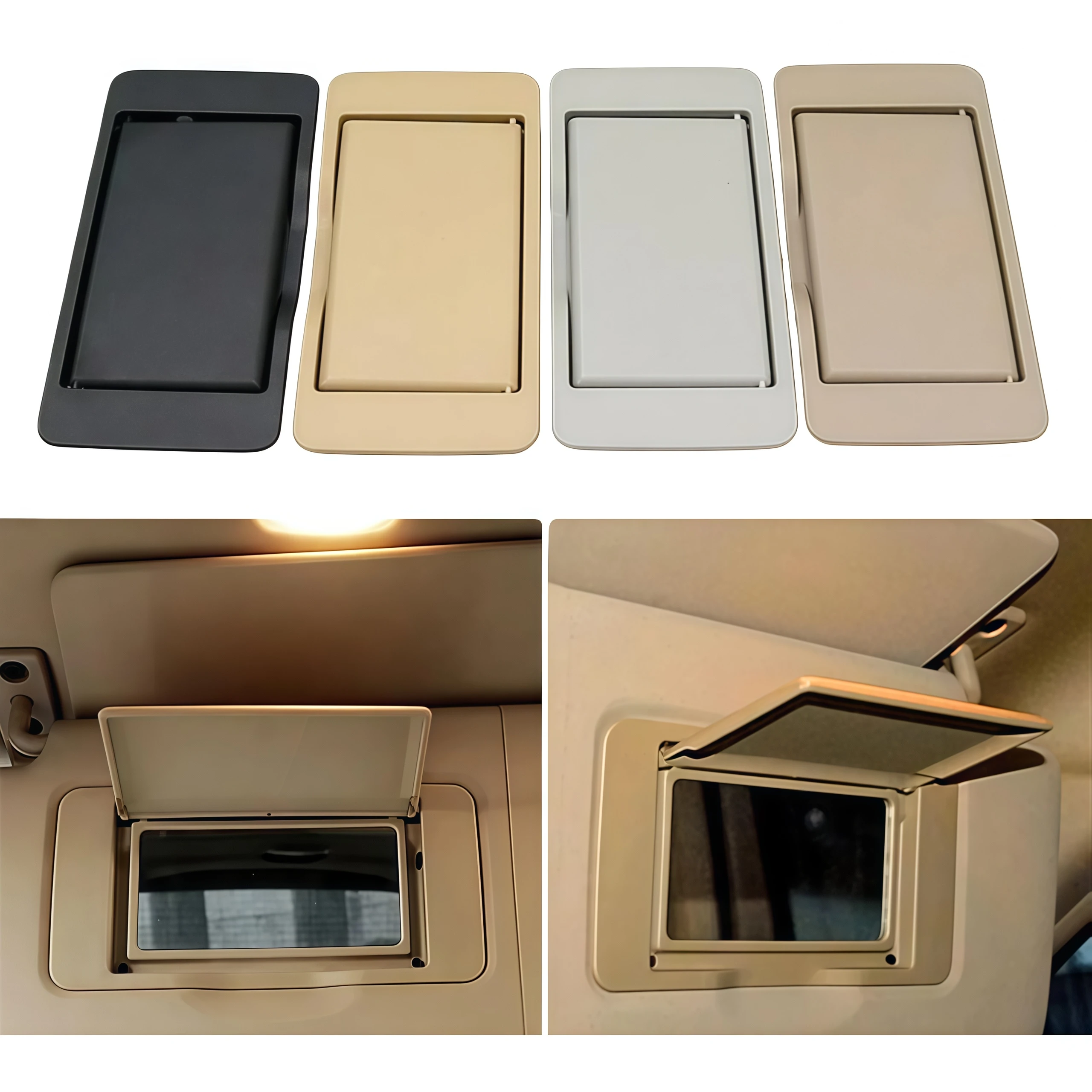 

Car Interior Mirror Sun Shade Visor Makeup Cosmetic Mirror Cover For Mercedes Benz ML GL R Class W251 W164 X164 2006 2007-2017