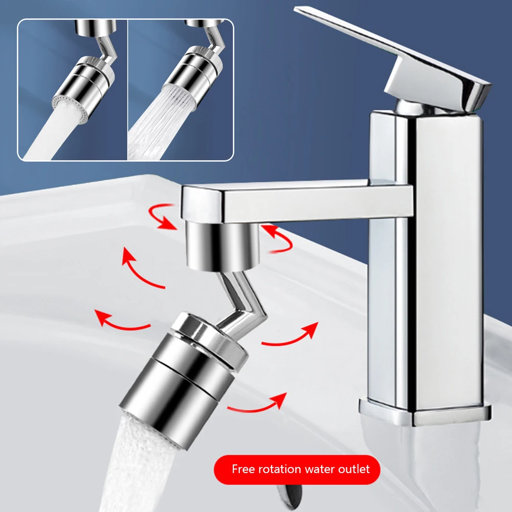 Universal Kitchen Faucet Anti-splash Aerator Bathroom Tap 720° Rotatable Faucet Sprayer Saving Water Tap Nozzle Extender Adapter