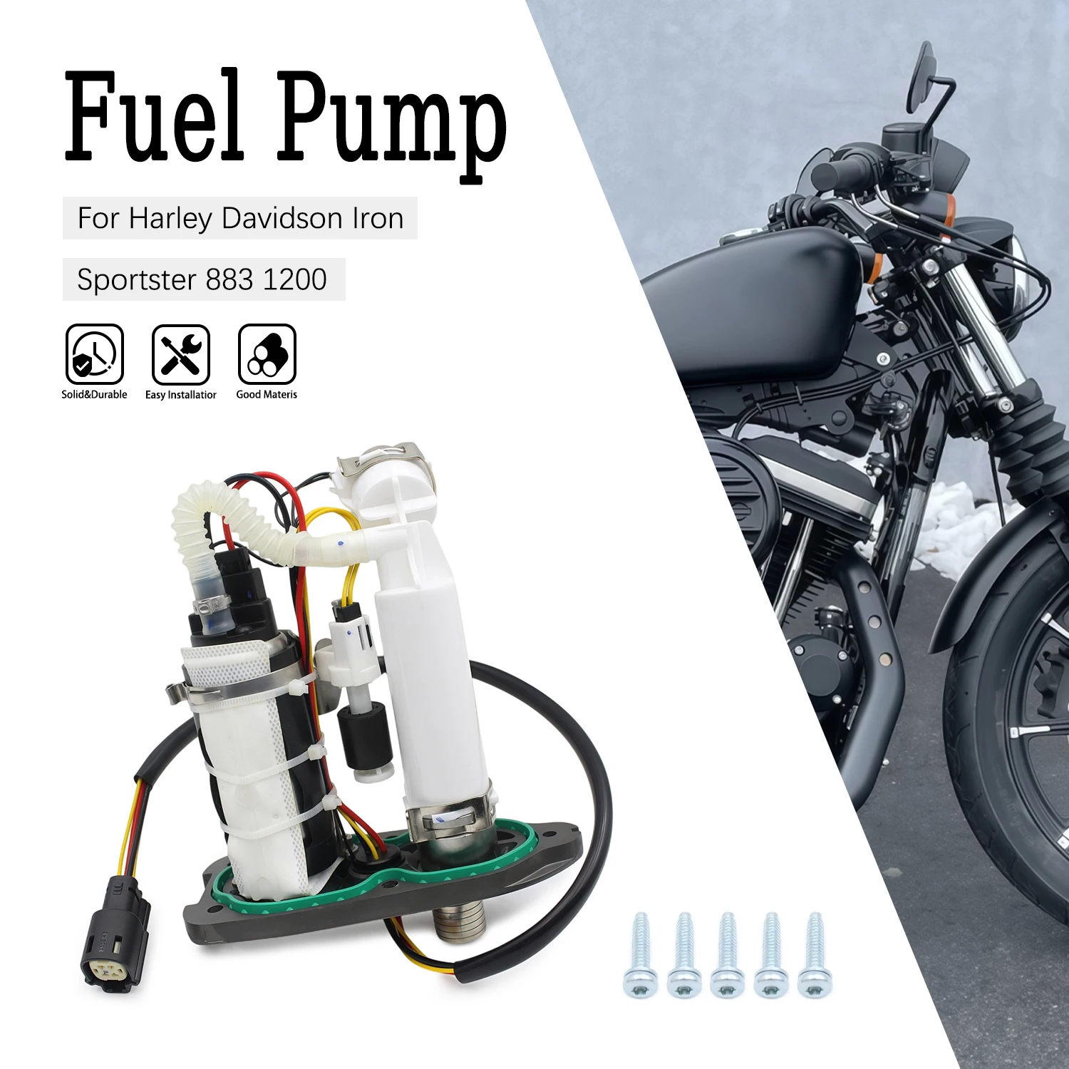 Conjunto de Bomba de Combustible 75305-07A para Harley Davidson Iron Sportster 883 1200 Roadster Forty Eight Seventy Two 28177541-06 75268-07F
