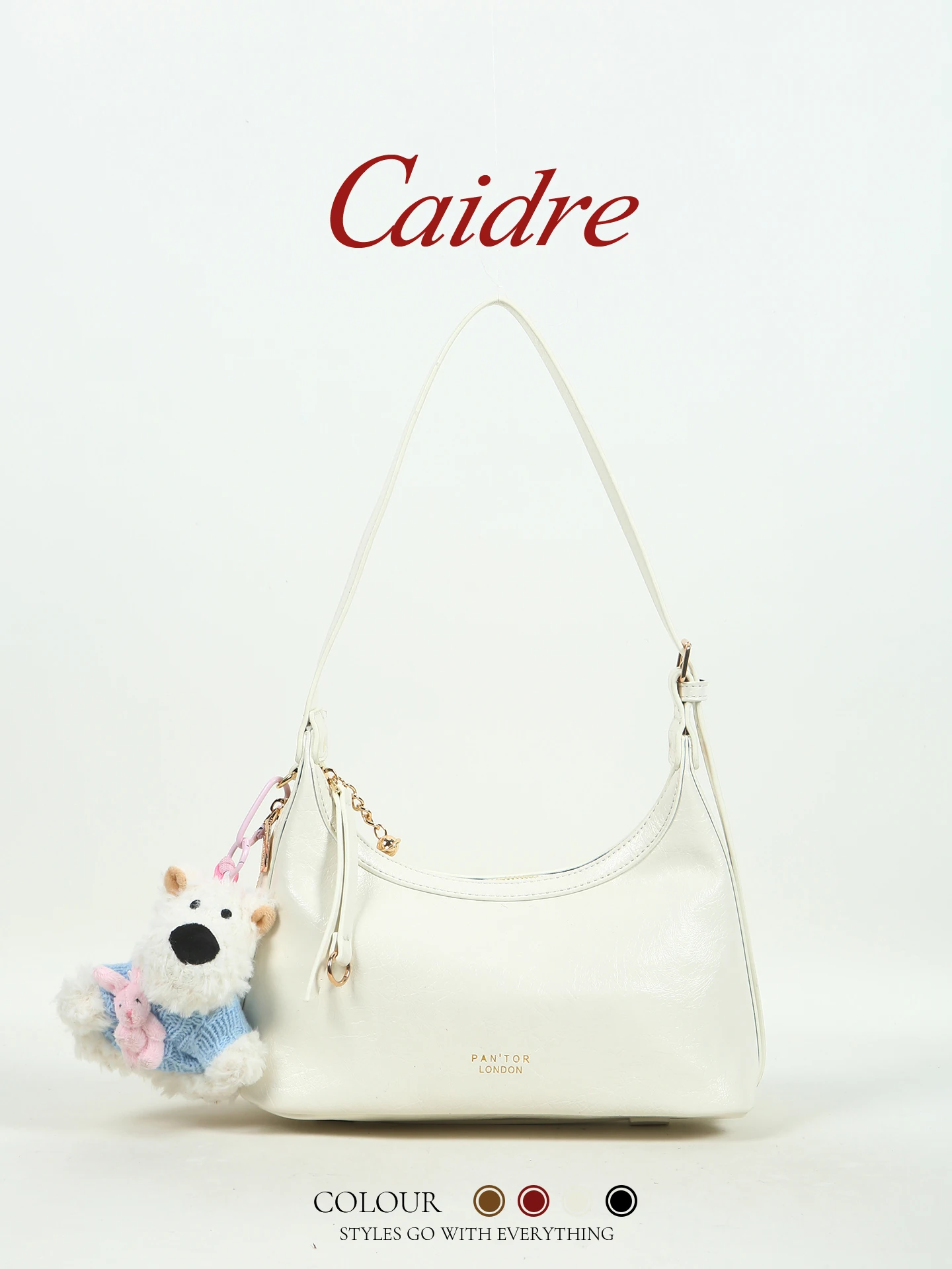 Caidre Underarm Bag Korean Style Single Shoulder Crossbody Dog Pattern Birthday Gift Women's Tote Bag Commuter Handbag