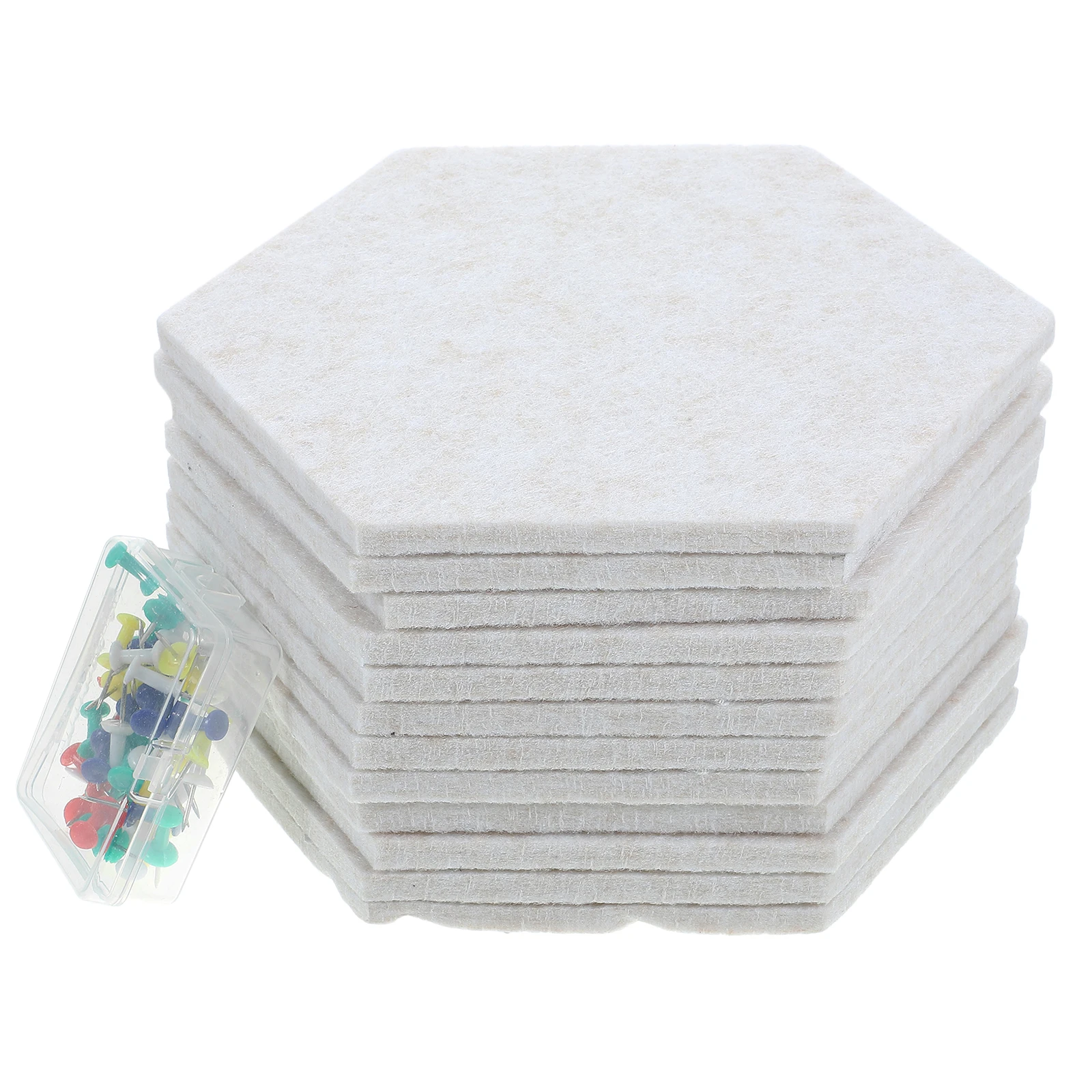 Felt Board Hexagon Decoration Soundproof for Office Home  Felt Bulletin Board Decorative Sticker Announcement Wall for Wall