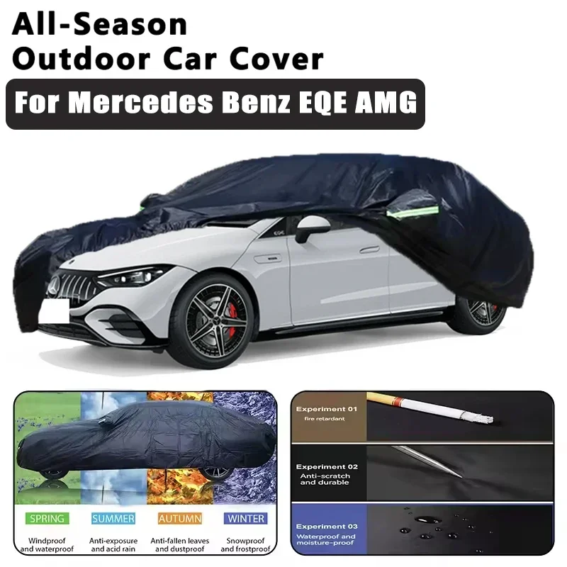 

For Mercedes Benz EQE AMG Car Covers Outdoor Waterproof Dustproof Sun Rain Snow Protection Thick Oxford Cloth Car Accessories