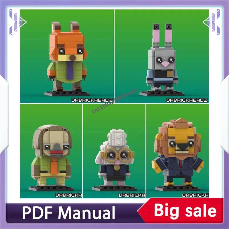 ชุดตัวต่อบล็อกสัตว์สวนสัตว์ คอลเลคชั่น Brickheadz ฟิกเกอร์ อุปกรณ์เสริม ของตกแต่ง ตัวต่อสำหรับผู้ใหญ่ ของตกแต่ง ของขวัญคริสต์มาส