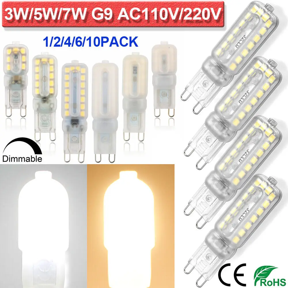 1pcs Led Corn Light 2835 Patch G9 Light Source Dimmable 3w5w7w Energy-Saving Bulb Multipurpose Lighting Decoration