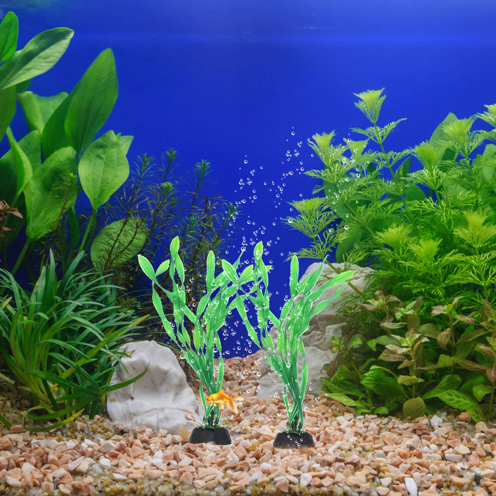10 ชิ้น หญ้าปลอมตกแต่งตู้ปลา ป - Non Planted Aquarium Fish บทวิจารณ์และราคา