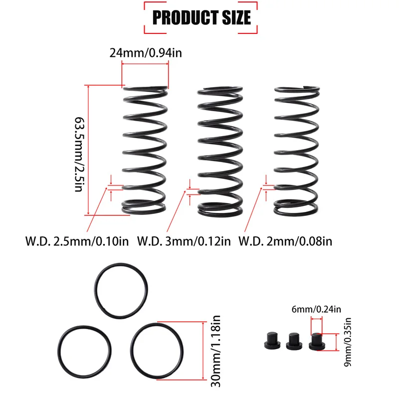 (3pcs/Set) Upgrade Mod Pedal Spring Kit Brake Throttle Clutch Modification for LOGITECH G25 G27 G29 G920 G923 DFGT Racing Wheel