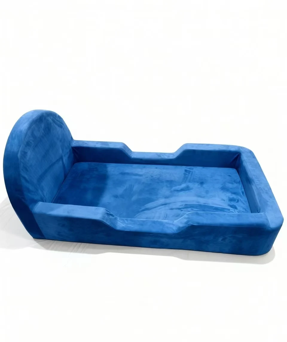 Factory Wholesale Modern Toddler Bed Foldable Kids Bed High Density Foam Couch Modular Boneless Children's Bed