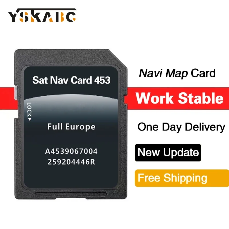 

New 2023 for Smart 453 mit Cool & Media Navigation Car A4539067004 SD Card GPS Navi Update Map Full Europe