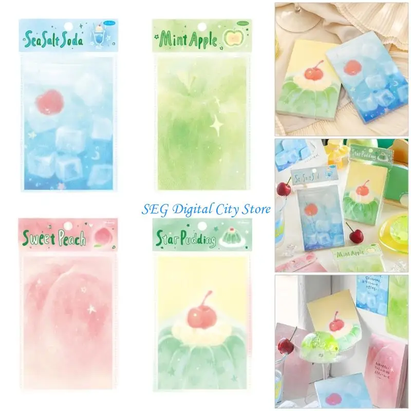 U75B Reusable Selves Adhesive Writing Notepads Removable for Journaling Office School