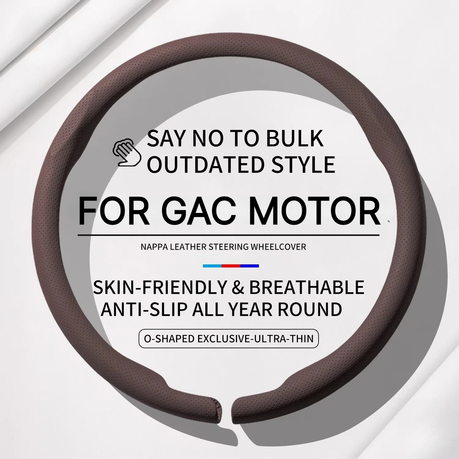 Breathable ultra-thin car steering wheel cover suitable for GAC Trumpchi M8/M6PRO/GS4/GS3/GS8/GS5/E89 Empow GX Traveller