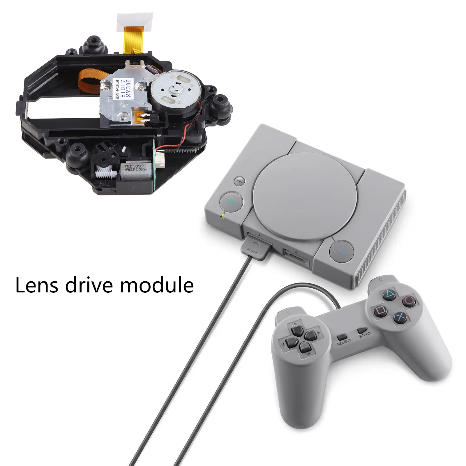 Compact Optical Lens Game Machine Parts Lens fitting for PS1 Replacement KSM-440ACM Game Console Quality Material Dropshipping