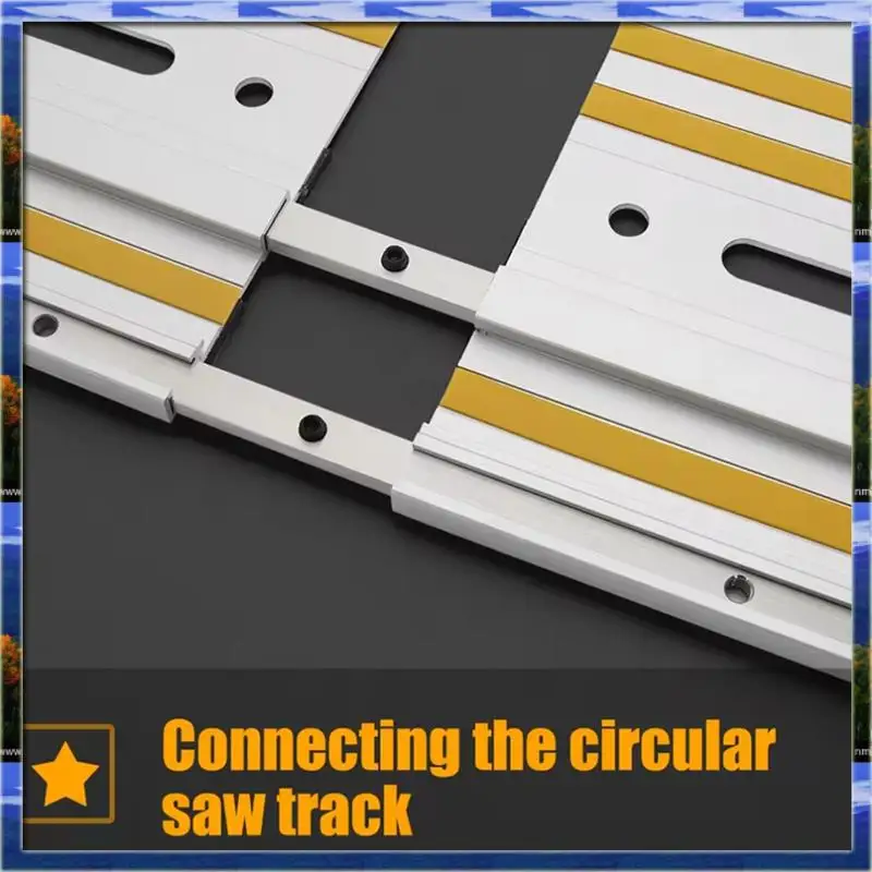 Kit de conector de riel guía LJL para sierra de pista Compatible con Festool, repuesto de placa de madera, conector de riel guía de corte