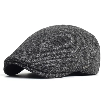 Herfst Winter Dikke Warme Krantenjongenspetten Mannen Vrouwen Zachte Baret Hoed Casual Mode Detective Hoeden Retro Driver Platte Caps