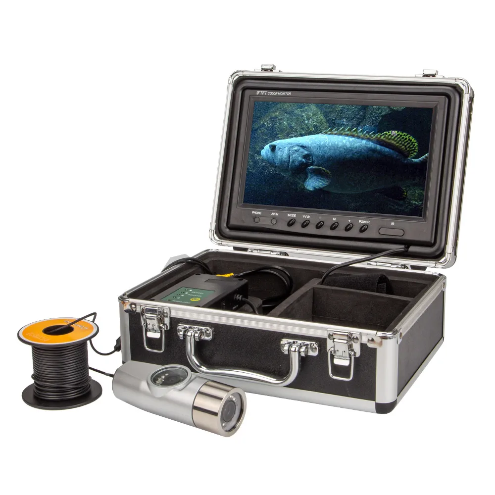 

20m 9" 1000TVL Underwater Fish Fishing Camera 20pcs Infrared Lamp Lights Function Fishfinder with Waterproof IP68