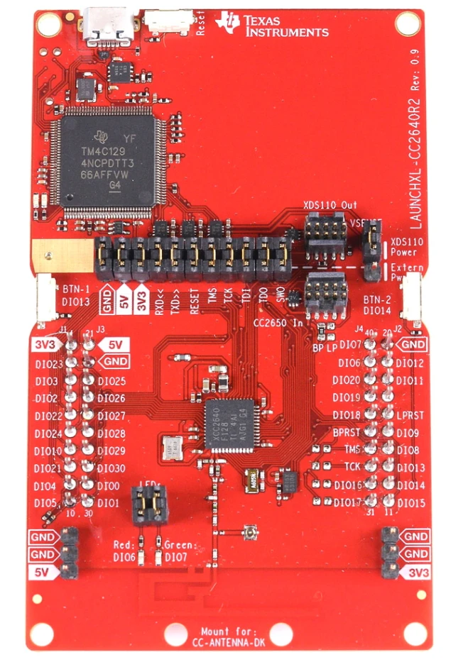 Original LAUNCHXL-CC2640R2 CC2640R2F BLE Wireless Development Kit Support BLE Mesh Bluetooth Low Energy Development Board