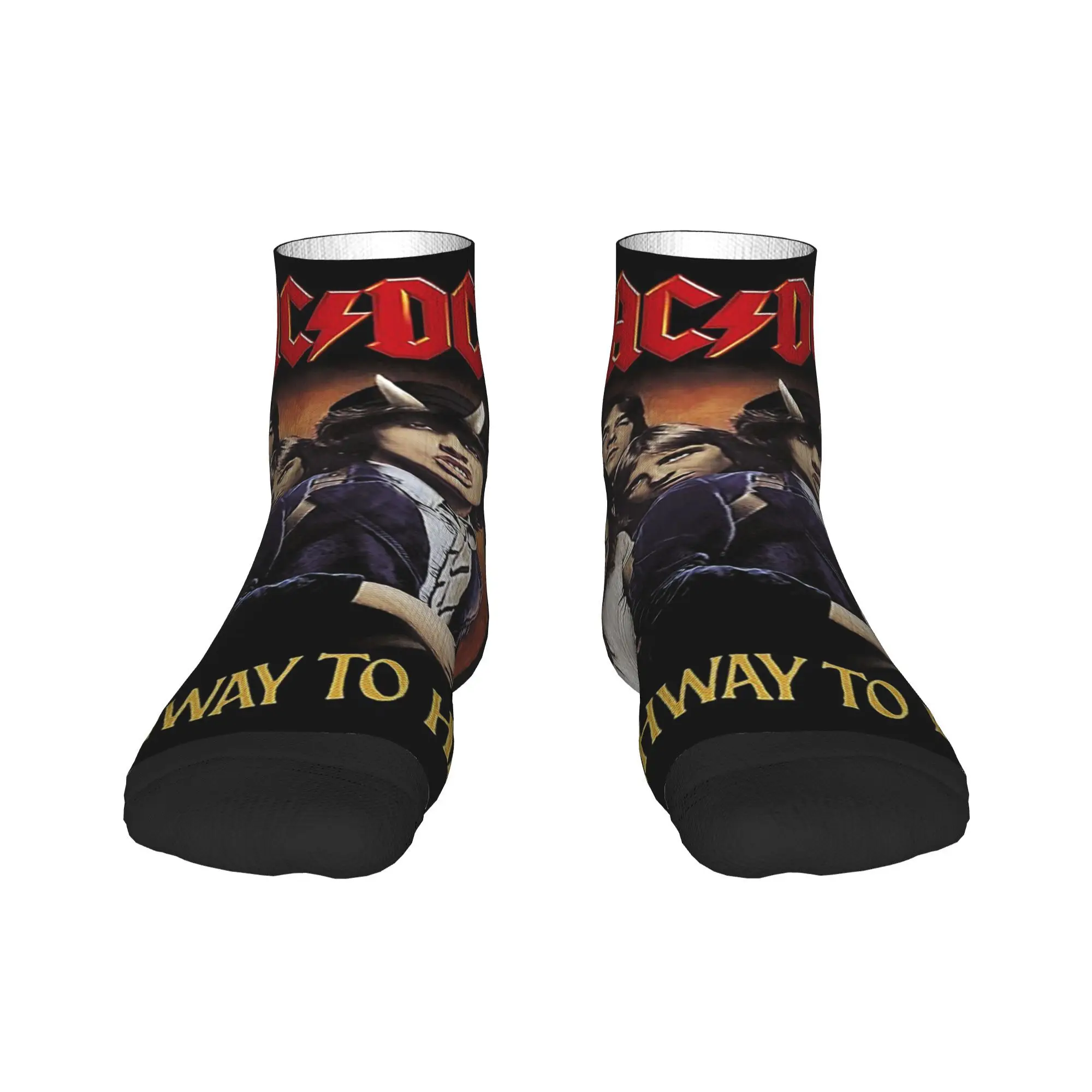 Calcetines de banda de Rock AC DC, medias Harajuku de alta calidad, calcetines para todas las estaciones, accesorios para regalos de Navidad Unisex