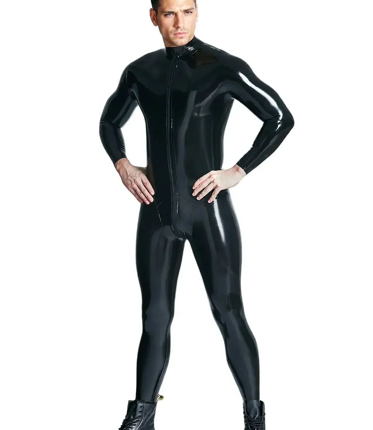 

latex fetish lingerie sexy full mask rubber bodysuit sexy fetish catsuit lingerie for men handmade rubber bodysuit