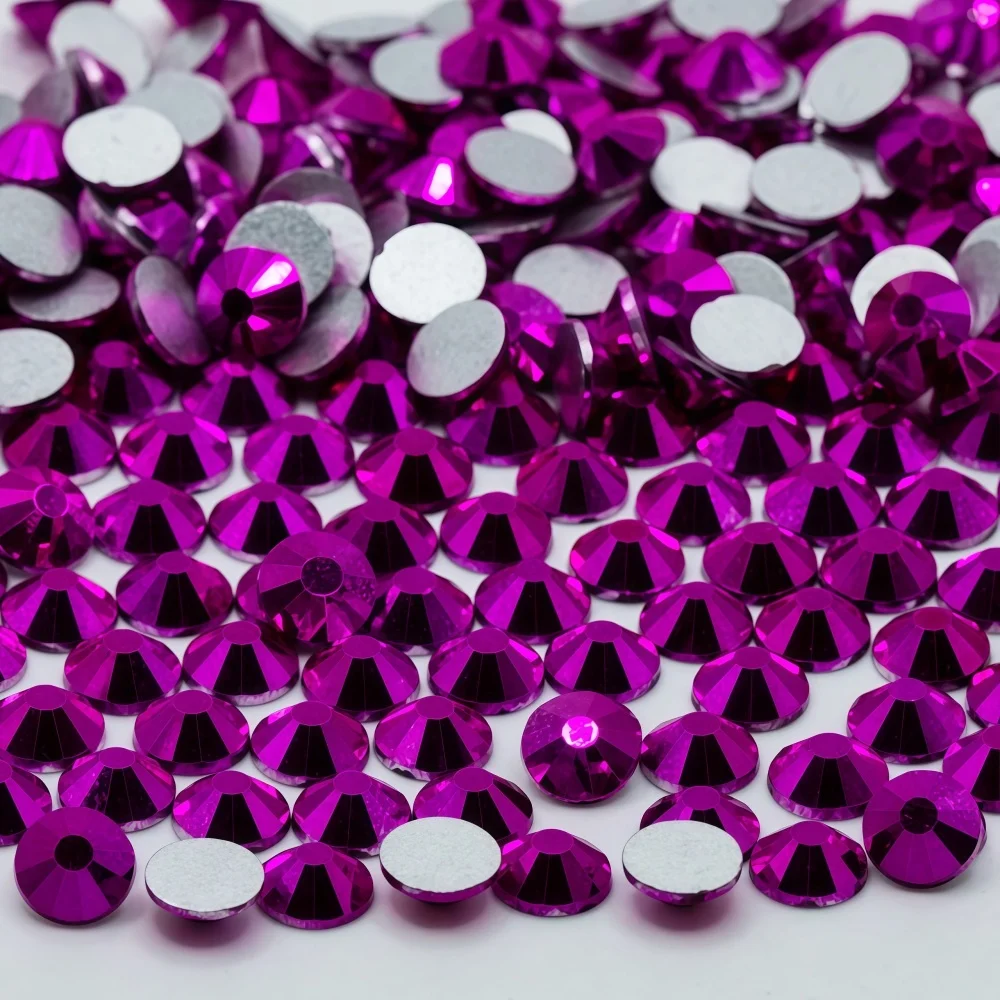 red ss3-ss30 Glitter Crystal Non Hotfix Rhinestones Nails Crystals Стразы Diy Nail Accessories 네일파츠 For Uñas Nail Charms Nail Ar