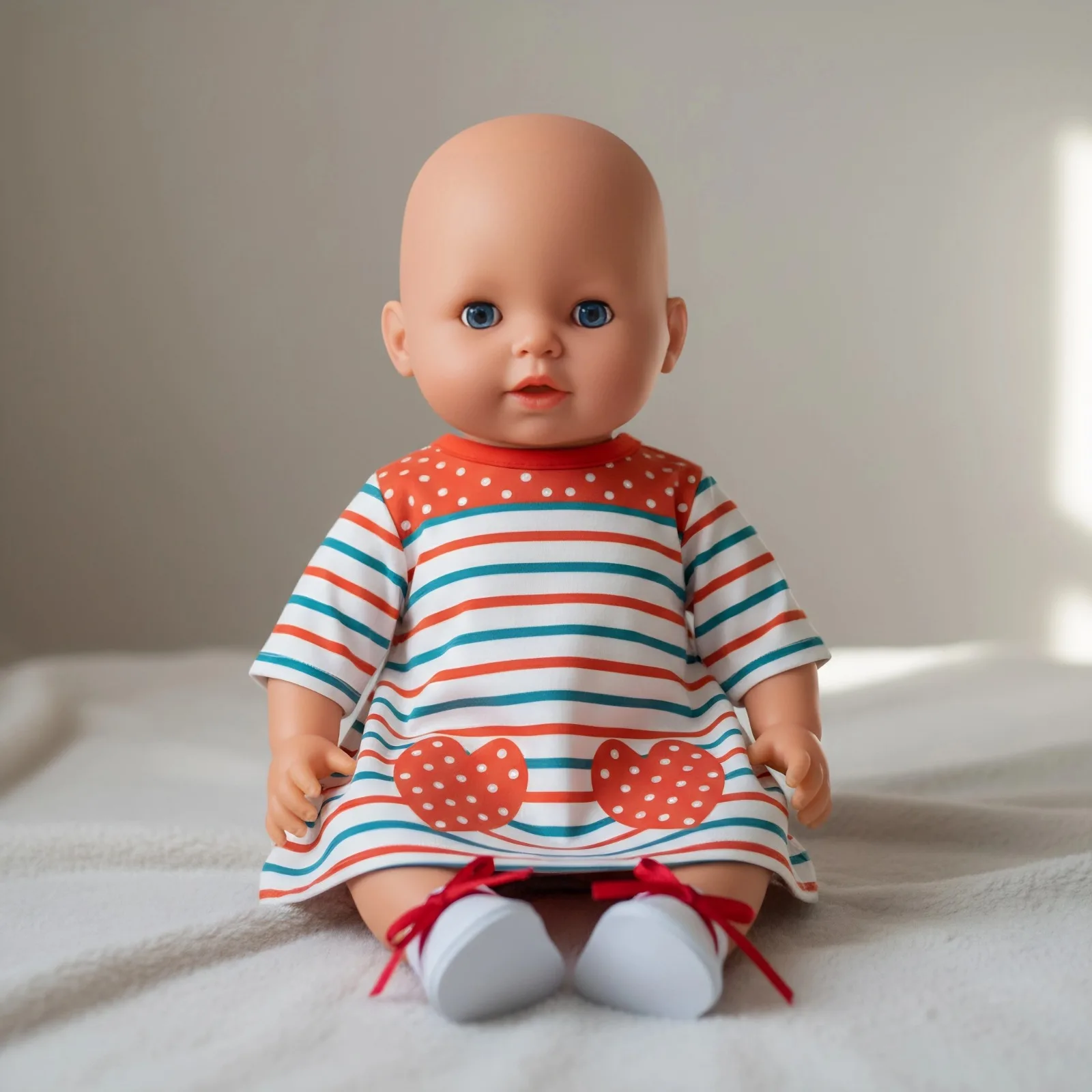 Cute Dress For 43 Cm Baby Doll Clothes Accessories 18 Inch American Doll Girl's Toys Our Generation Nenuco Christmas Gift
