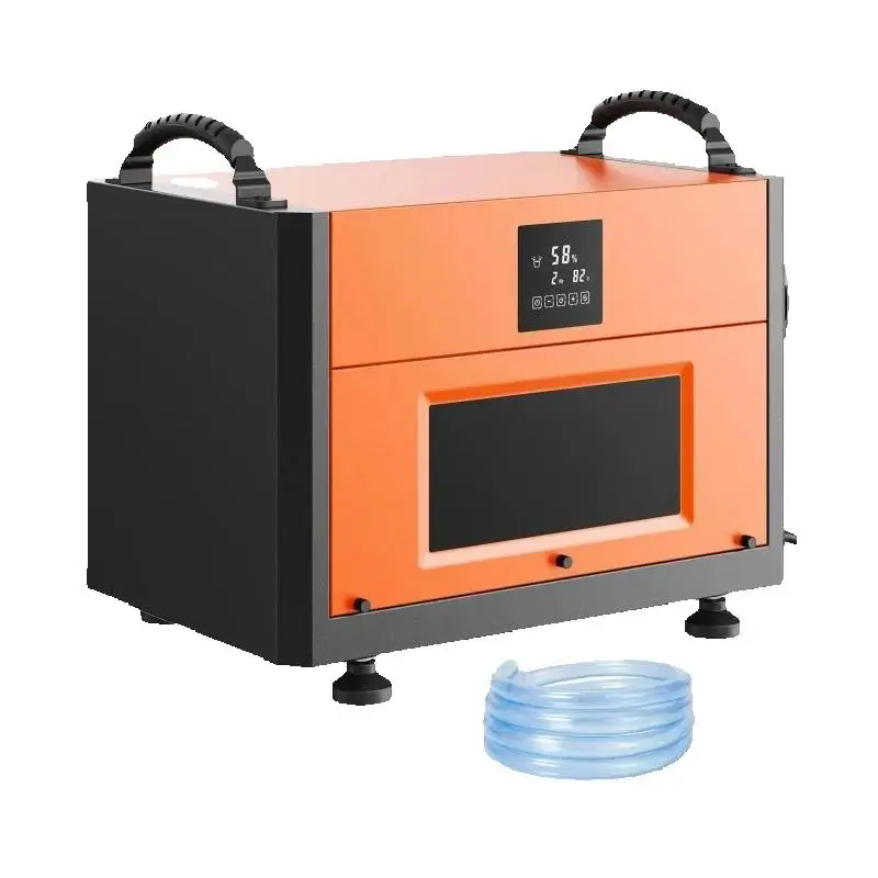 مزيل الرطوبة التجاري SucceBuy 156 Pints مع خرطوم لمساحات الزحف والطابق السفلي للمستودعات ومواقع العمل تلقائية تذويب الصقيع CSA المدرجة