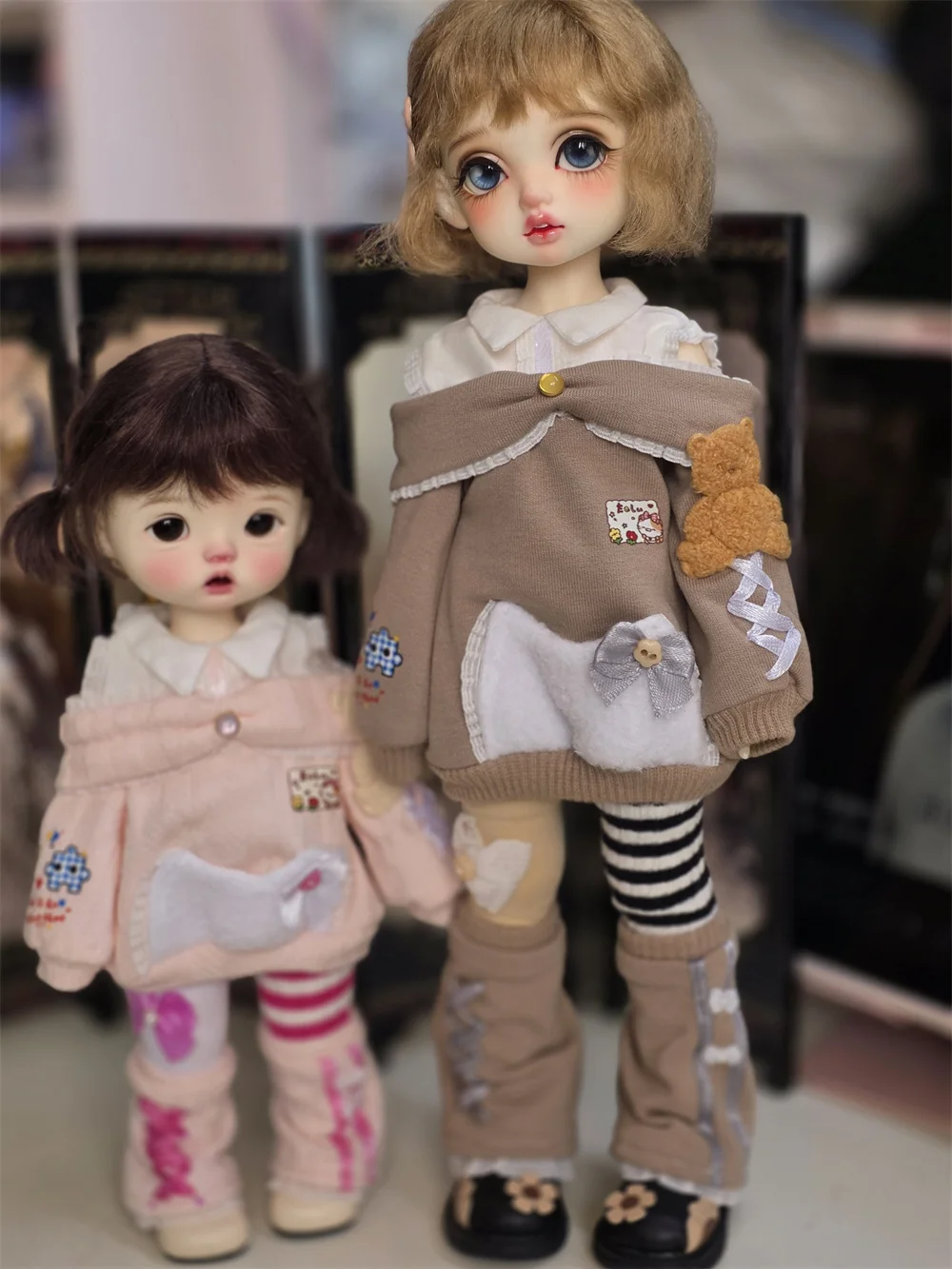 （customization 30day）BJD doll clothes suitable for 1/4 1/5 1/6 size red set clothes set doll accessories (3 points)