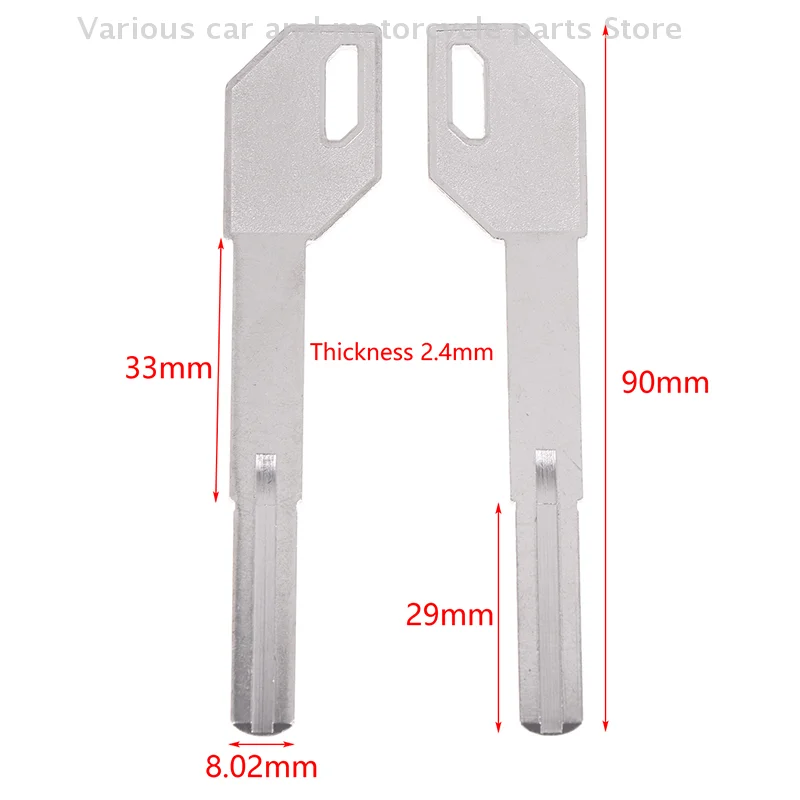 Superior Extended C-Level Key Components, E-A46 Dual Leaf Fingerprint lock Key Blank, Gun Handle Style, Pack of 5/10