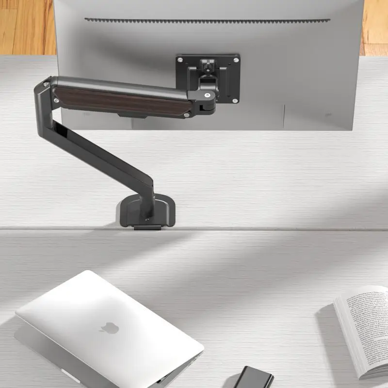 

Кронштейн крепления кронштейна монитора с одним кронштейном, гибкая регулировка до 37 дюймов, 9 кг 180 ° Поворот на 360° ° Подставка для рук монитора с поддержкой вращения
